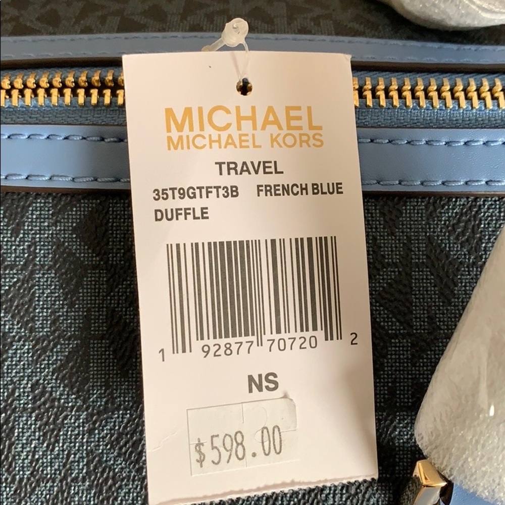 Michael Kors Travel Duffle French Blue - Picture 2 of 7